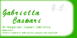 gabriella caspari business card